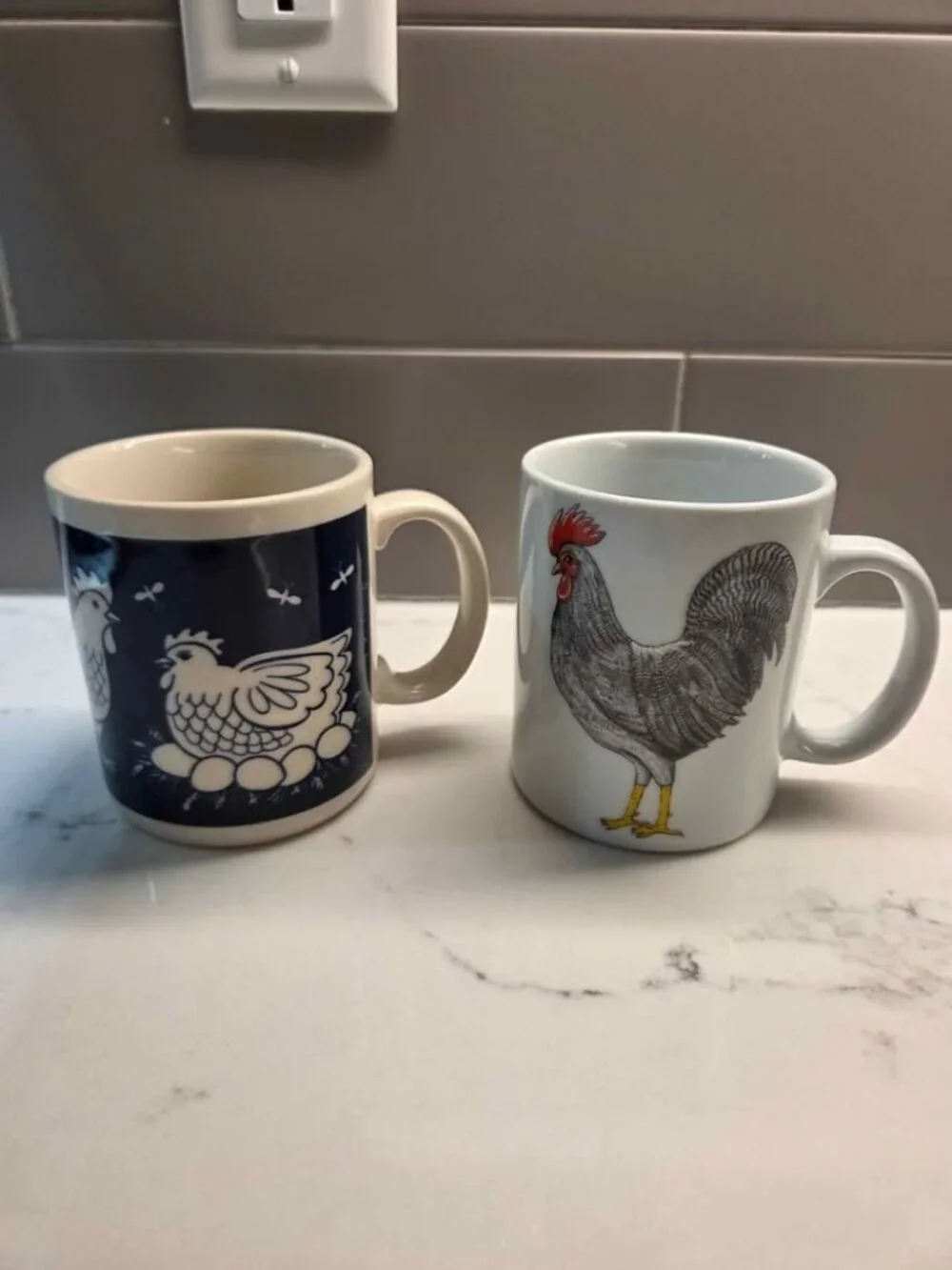 2 vintage coffee mugs